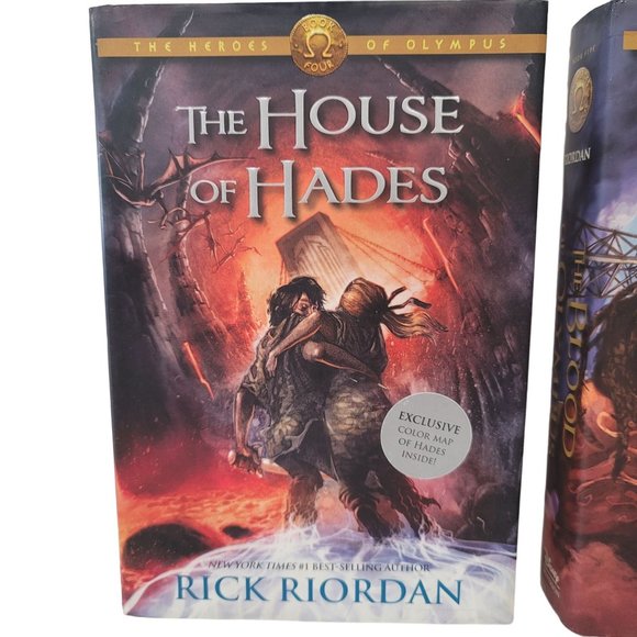 Disney The Heroes of Olympus book 4 & 5 The House of Hades And Ahe Blood of Olym - Picture 3 of 8